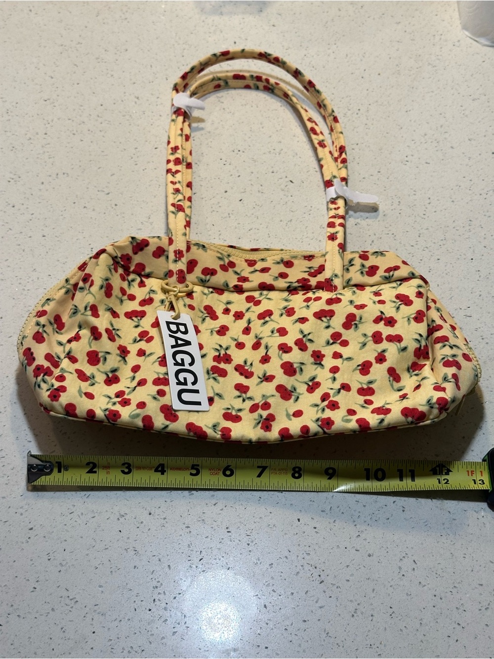 New! BAGGU nylon bowler bag in “cherry land” NWT, flawless - Picture 12 of 16